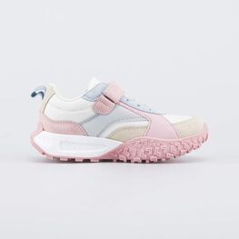 644504-72 Кроссовки-буст с Softshell для девочки бежевый + розовый фото №2