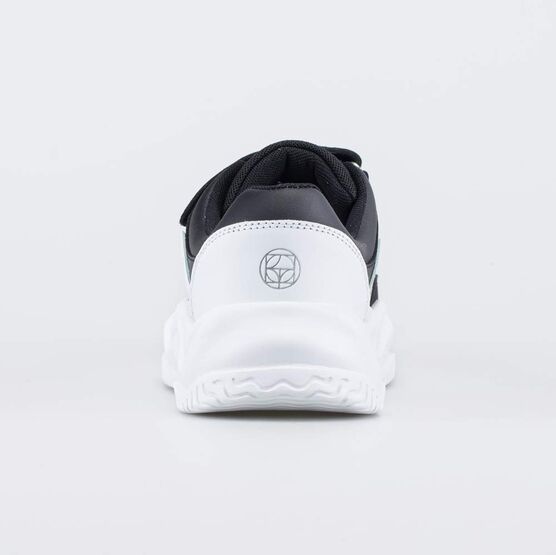 644491-72 Черные кожаные кроссовки на липучке для мальчики черный + белый фото №5