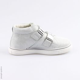 352214-24 Ботинки для девочки серебрист. фото №2