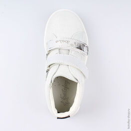 352214-24 Ботинки для девочки серебрист. фото №4