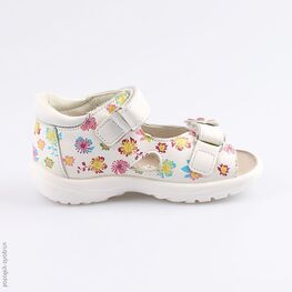 322060-22 Босоножки для девочки бел-цве фото №2