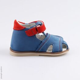 022108-21 Туфли летние для мальчики син-кра фото №2