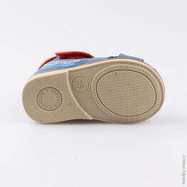 022108-21 Туфли летние для мальчики син-кра фото №3