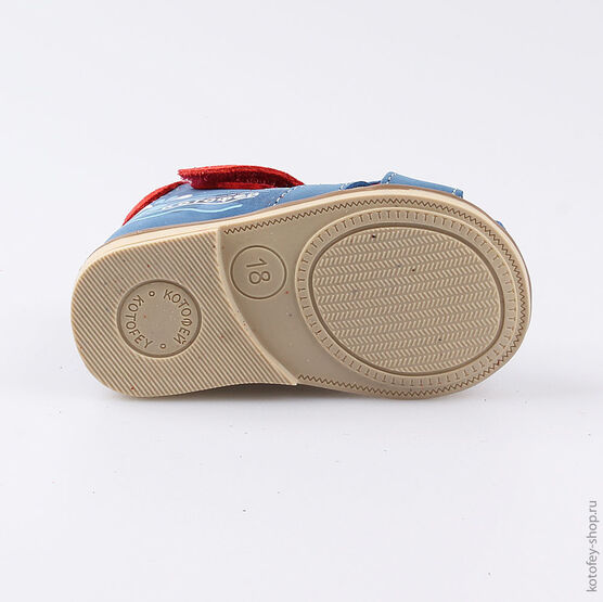 022108-21 Туфли летние для мальчики син-кра фото №3