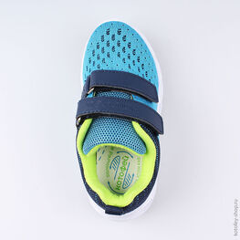 344234-72 Кроссовки с LED-подсветкой на подошве для мальчики гол-син фото №4