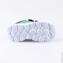 344234-72 Кроссовки с LED-подсветкой на подошве для мальчики гол-син фото №3