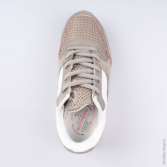 644240-72 Кроссовки для девочки сер-роз фото №4