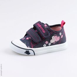 231143-11 Кеды для девочки син-роз