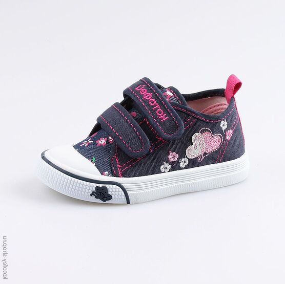 231143-11 Кеды для девочки син-роз