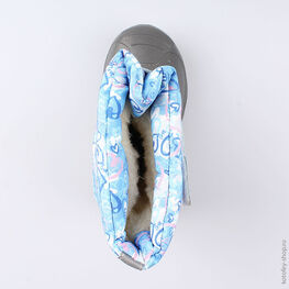 364025-49 Сноубутсы для девочки голубой фото №4