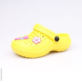 325034-01 Пляжная обувь желтая для девочки желтый