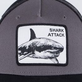 07711800-40 Кепка-бейсболка для подростка Атака акулы для мальчики черный фото №3