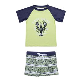 07753031-40 Комплект купальный Лобстер для мальчики салатовый