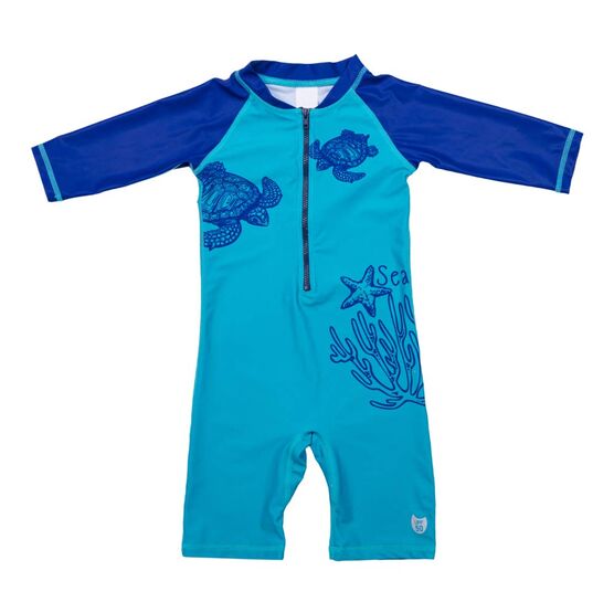 07753043-40 Комбинезон купальный Черепашки для мальчики голубой