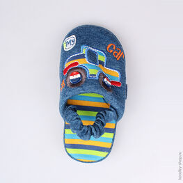 331027-11 Тапочки синие для мальчики светло-синий фото №4