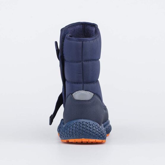 464074-44 Дутики на липучках для мальчика для мальчики син-ора фото №5