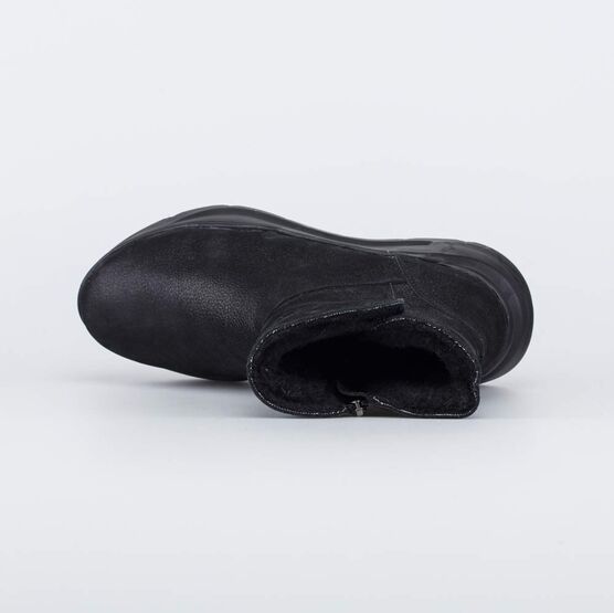 762124-44 Зимние сапожки на молнии подростковые для девочки черный фото №4