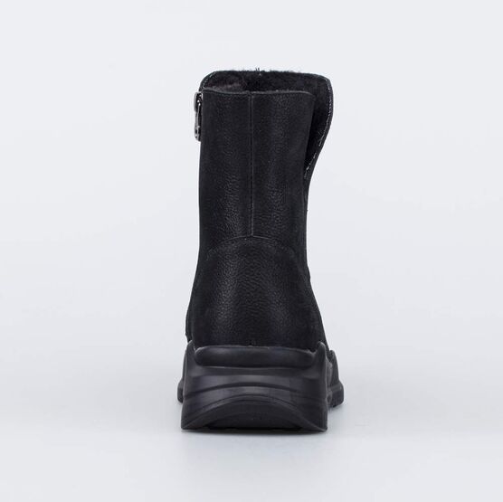 762124-44 Зимние сапожки на молнии подростковые для девочки черный фото №5