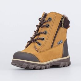 152297-56 Зимние ботинки на молнии для мальчика для мальчики коричневый