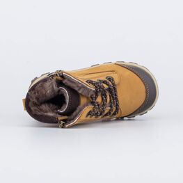 152297-56 Зимние ботинки на молнии для мальчика для мальчики коричневый фото №4