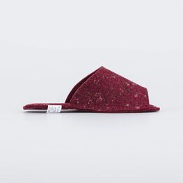 837000-06 Женские войлочные тапочки для девочки бордовый фото №2