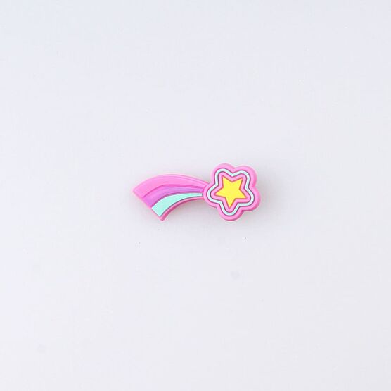 03014007-40 Украшение для обуви Розовая звезда для девочки розовый фото №3