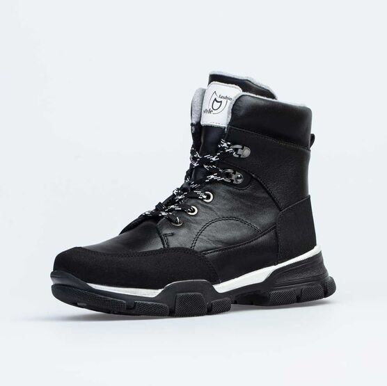 752184-42 Зимние ботинки для девочки-подростка для девочки черный