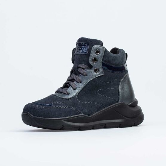 752180-52 Зимние ботинки для девочки для девочки серый