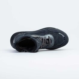 752180-52 Зимние ботинки для девочки для девочки серый фото №4