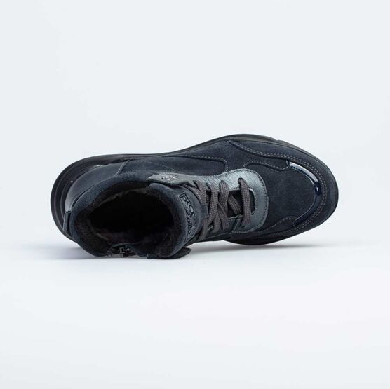 752180-52 Зимние ботинки для девочки для девочки серый фото №4