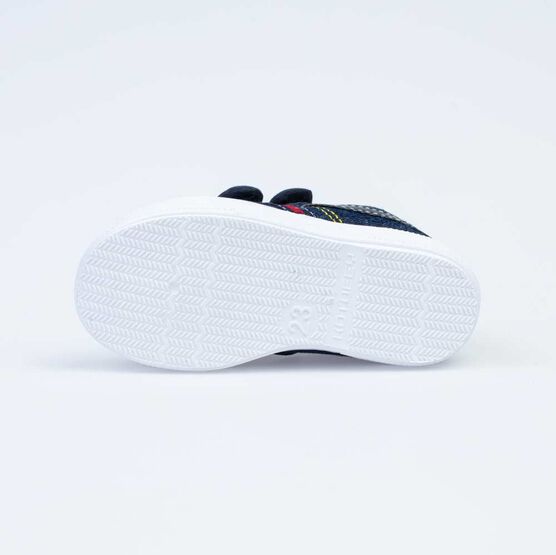 331190-12 Хлопковые кеды для мальчика Джинс для мальчики син-кра фото №3