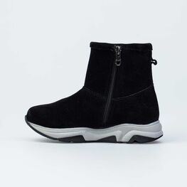 562063-43 Зимние полусапожки для девочки для девочки черный фото №2