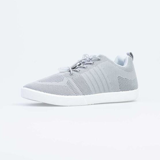 631134-12 Кеды из вязаного текстиля для девочки серый