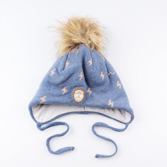 07711149-40 Зимняя шапка для мальчика, джинс для мальчики джинс