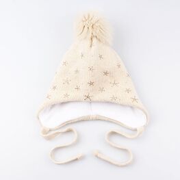 07811140-40 Шапка для девочки, бежевый для девочки бежевый