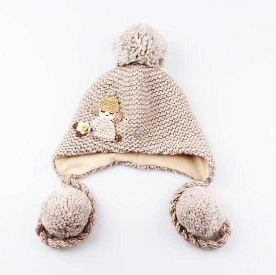 07811224-40 Шапка для девочки, серый для девочки серый