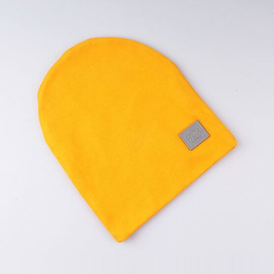07711166-40 Шапка на весну, 95% хлопка, желтая для мальчики желтый