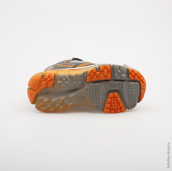 344112-72 Кроссовки для мальчики сер-ора фото №3