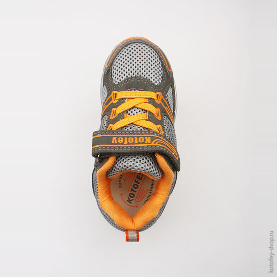 344112-72 Кроссовки для мальчики сер-ора фото №4