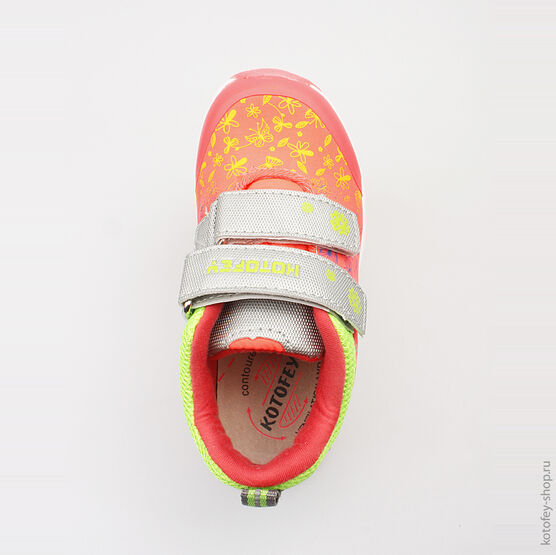 344114-71 Кроссовки для девочки коралл фото №4