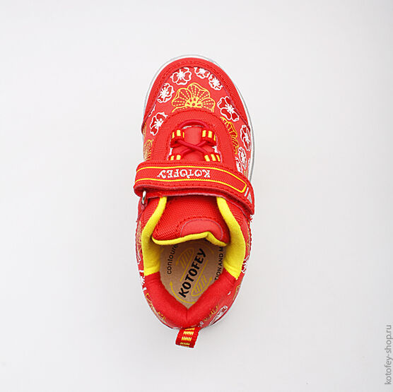 344116-72 Кроссовки для девочки красный фото №4