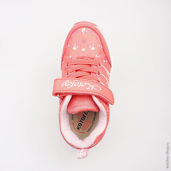 344117-72 Кроссовки для девочки коралл фото №4