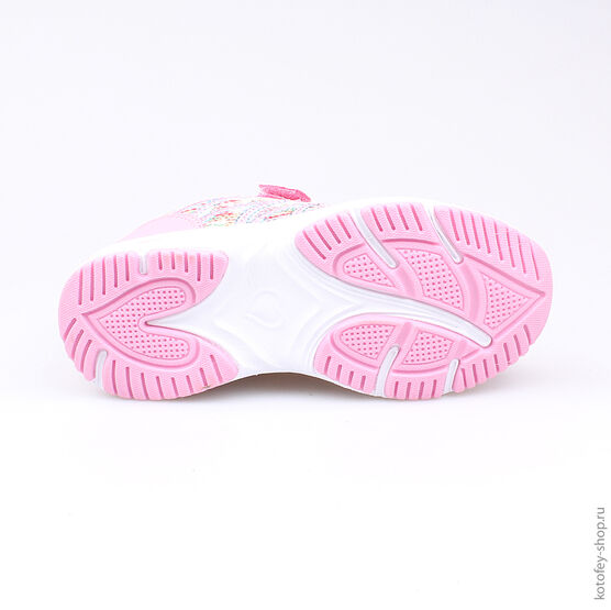 344117-73 Кроссовки для девочки роз-бел фото №3