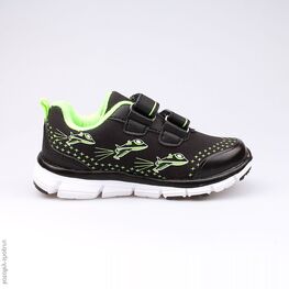 344119-72 Кроссовки для мальчики чер-зел фото №2