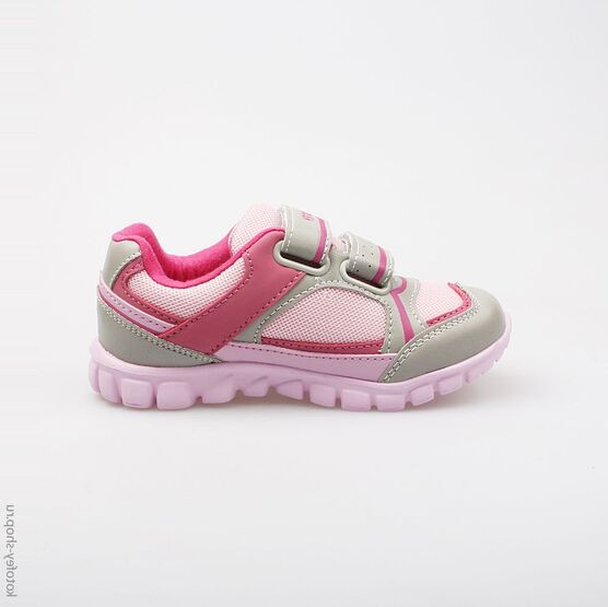 344123-72 Кроссовки для девочки сер-роз-фук фото №2