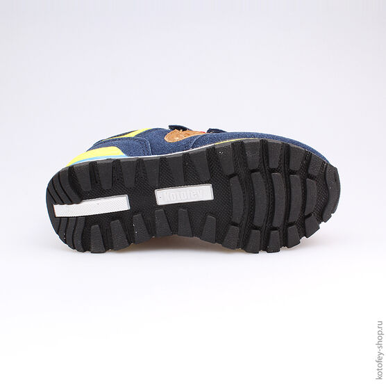 344127-71 Кроссовки для мальчики син-жел фото №3