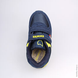 344127-71 Кроссовки для мальчики син-жел фото №4