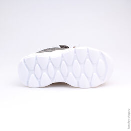 344129-71 Кроссовки для девочки сер-роз фото №3