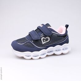 344129-73 Кроссовки для девочки син-роз