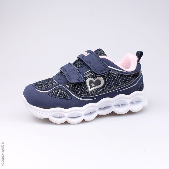 344129-73 Кроссовки для девочки син-роз